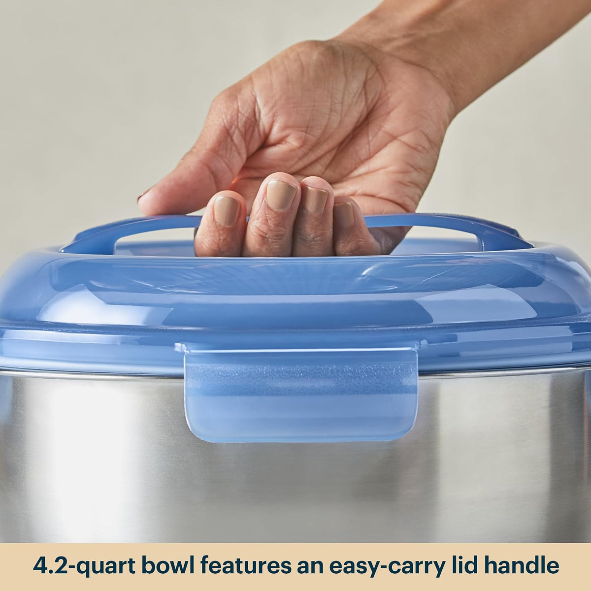 Pyrex Paquete de 4 cuencos de metal de acero inoxidable con tapas |...