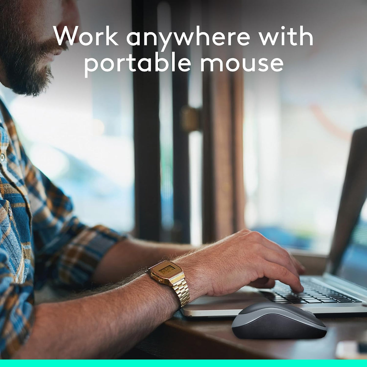 Logitech Ratón inalámbrico ambidiestro compacto M185 con empuñadura...