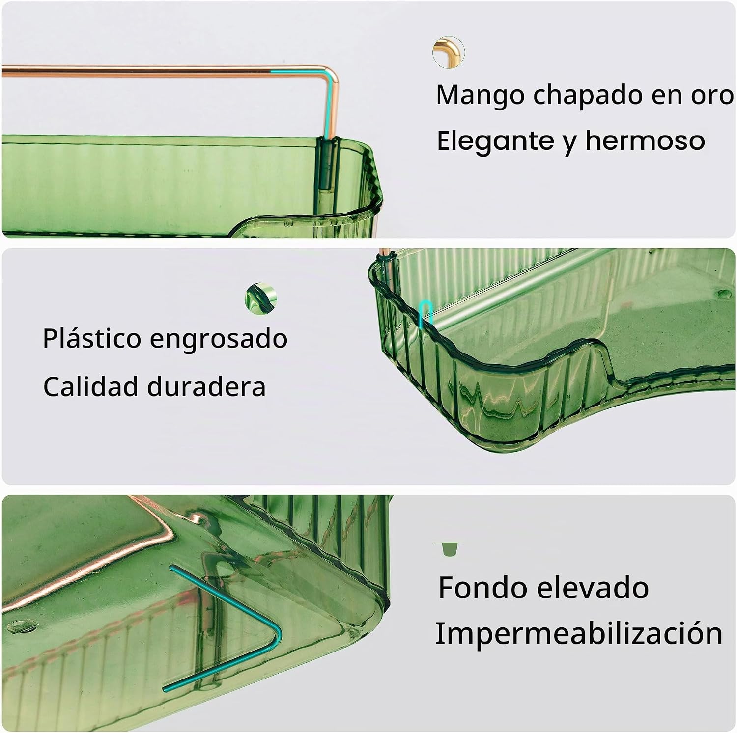 YCIA&amp;DONE Organizador de esquina para mostrador de baño, organi...