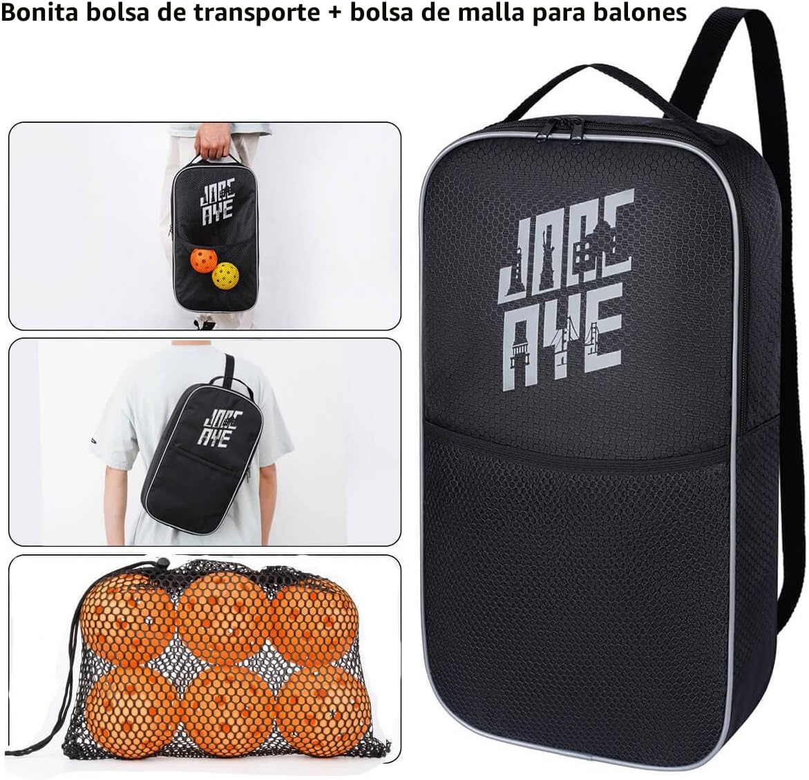 JoncAye Juego de 4 o 2 paletas de Pickleball, raquetas de fibra de...