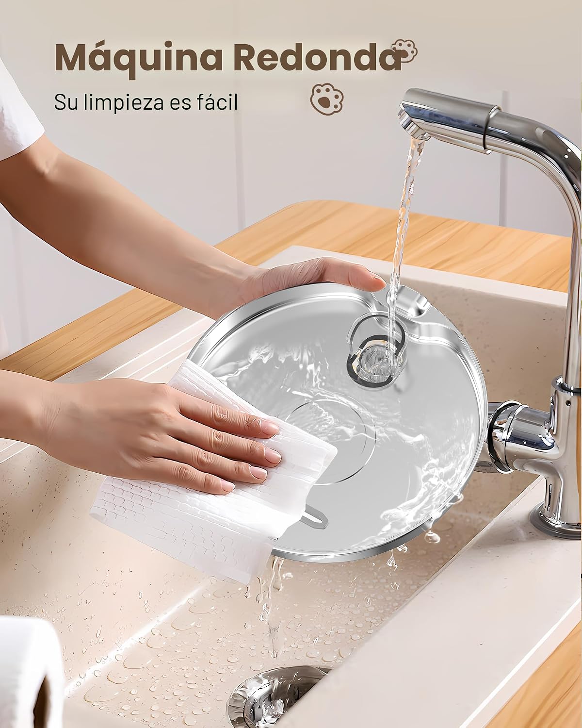 Fuente de agua para gatos de acero inoxidable: fuente para gatos de...