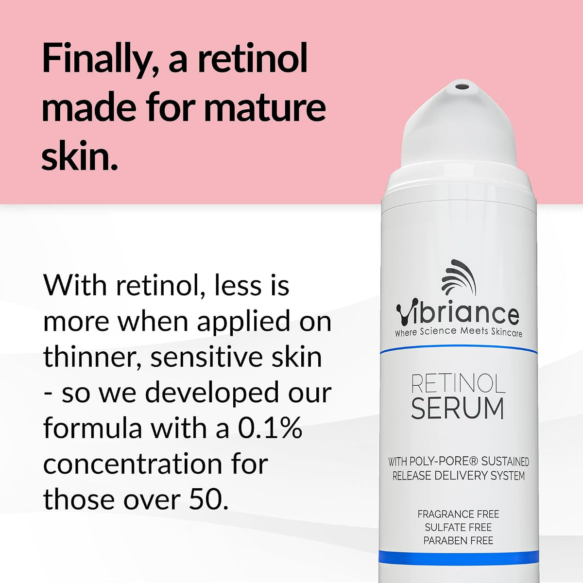 Vibriance Suero de retinol para cara, reduce la apariencia de arrug...