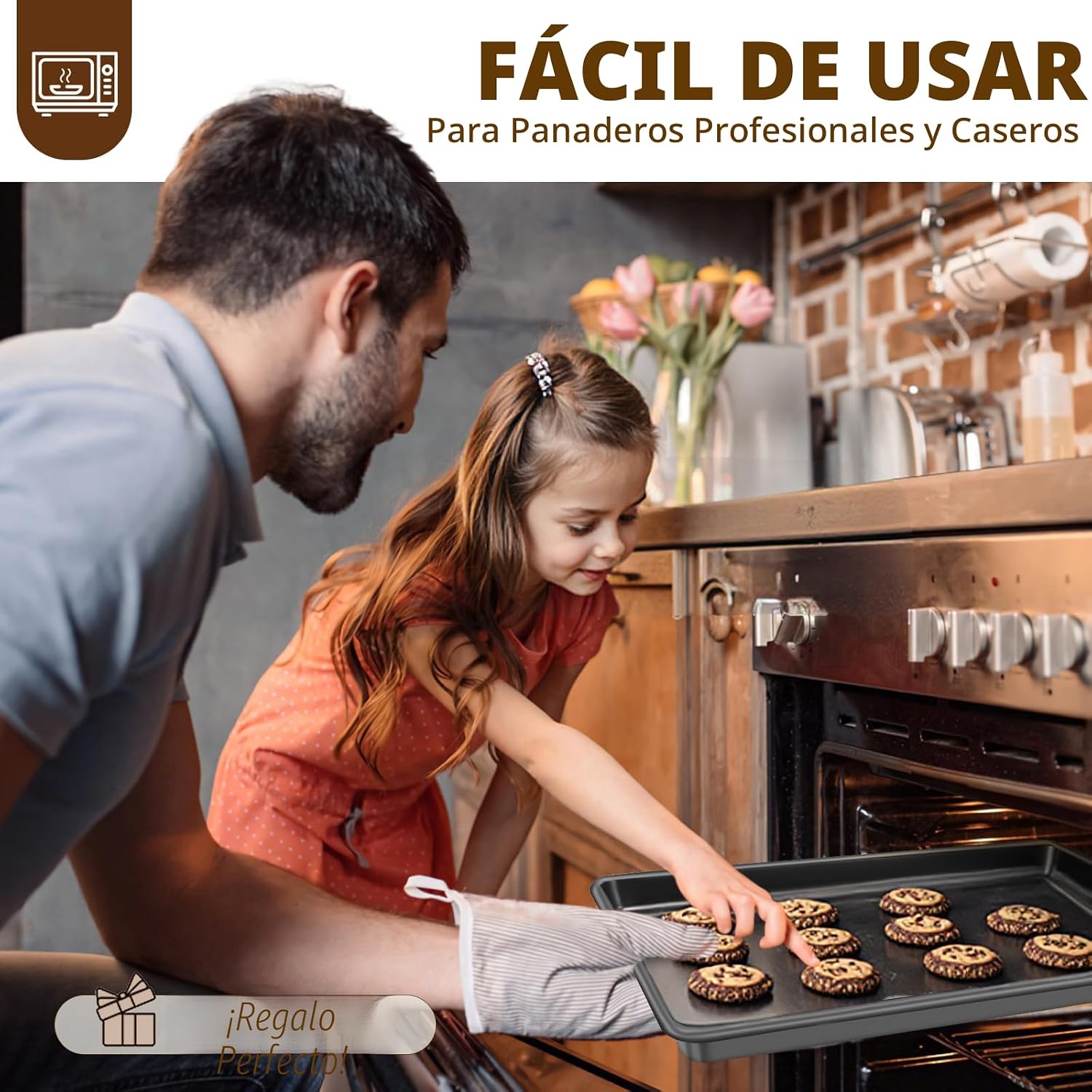 Juego de Moldes para Hornear, Juegos de Utensilios Antiadherentes p...