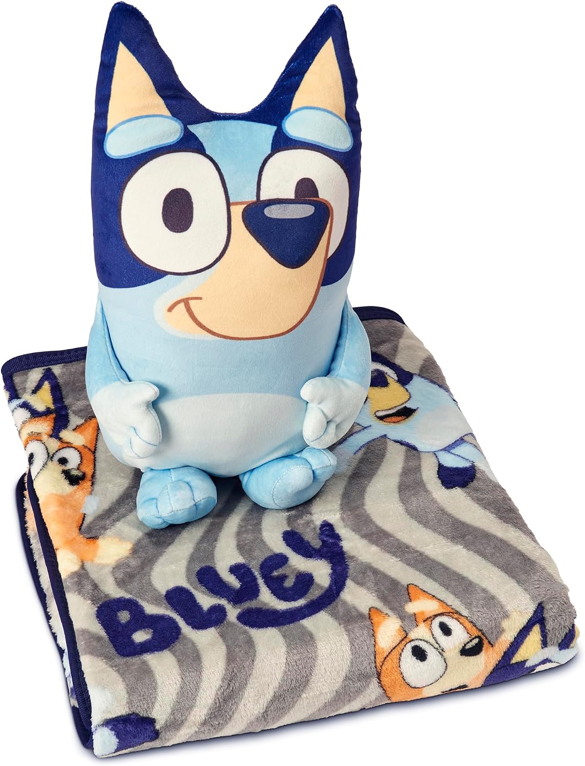 Set de Almohada y Manta de Abrazo Divertido de Bluey \u2013 Peluche...