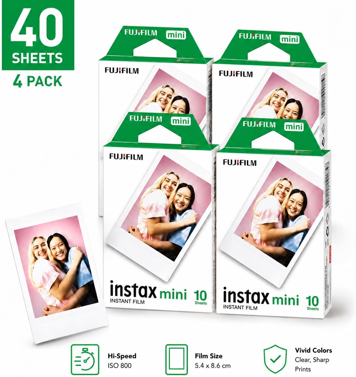 FUJIFILM Instax Mini 13 - Cámara de película instantánea (blanco ar...