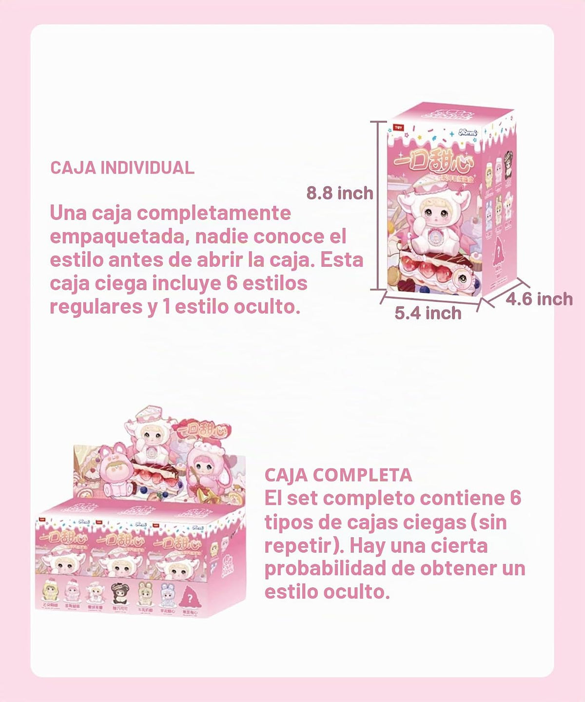CALEMBOU Caja ciega de felpa, Kawaii Nommi Sweetheart Series Caja m...
