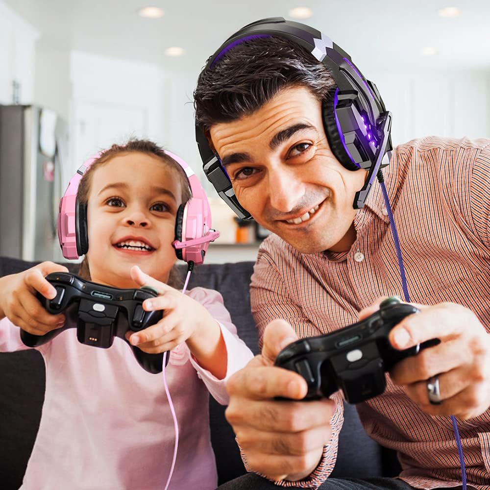 BENGOO G9000 Auriculares estéreo para juegos para PS5, PS4, PC, con...