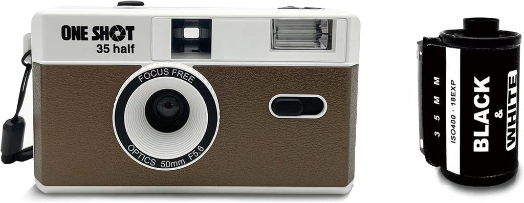 1 Shot Point and Shoot - Cámara de película de 35mm, cámara retro r...