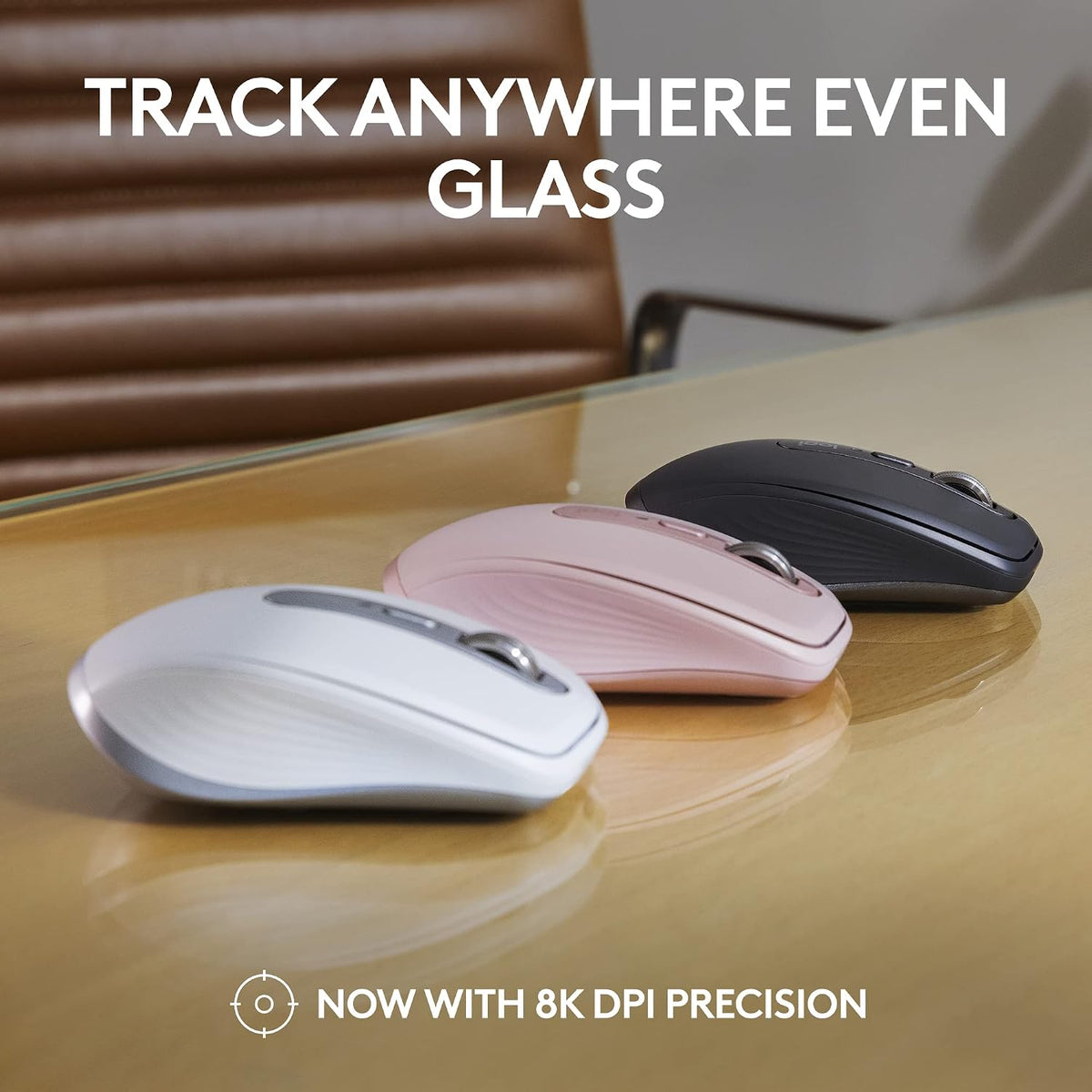 Logitech MX Anywhere 3S Ratón Inalámbrico Desplazamiento Rápido 8K...