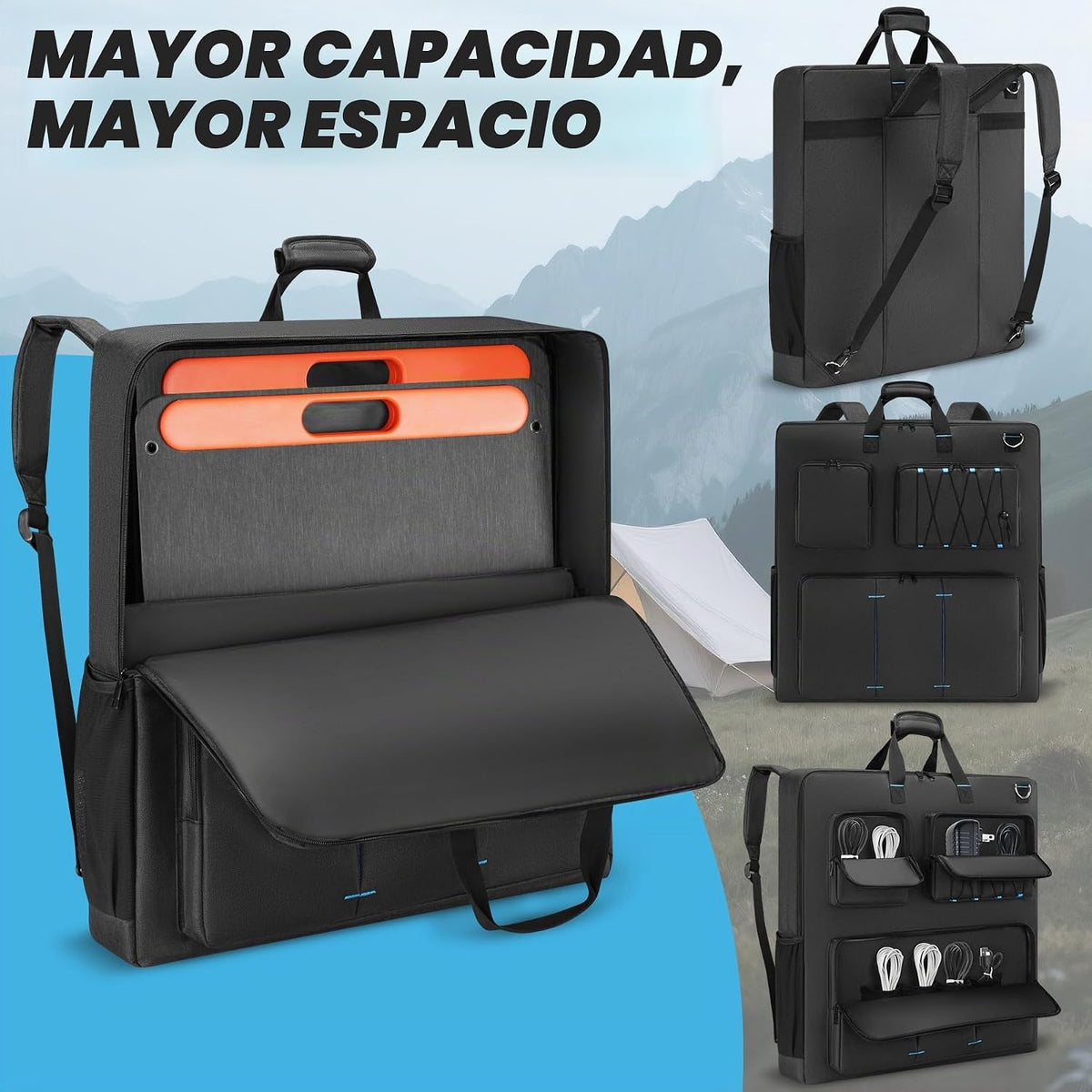 Undomip Funda de transporte de viaje compatible con Jackery SolarSa...