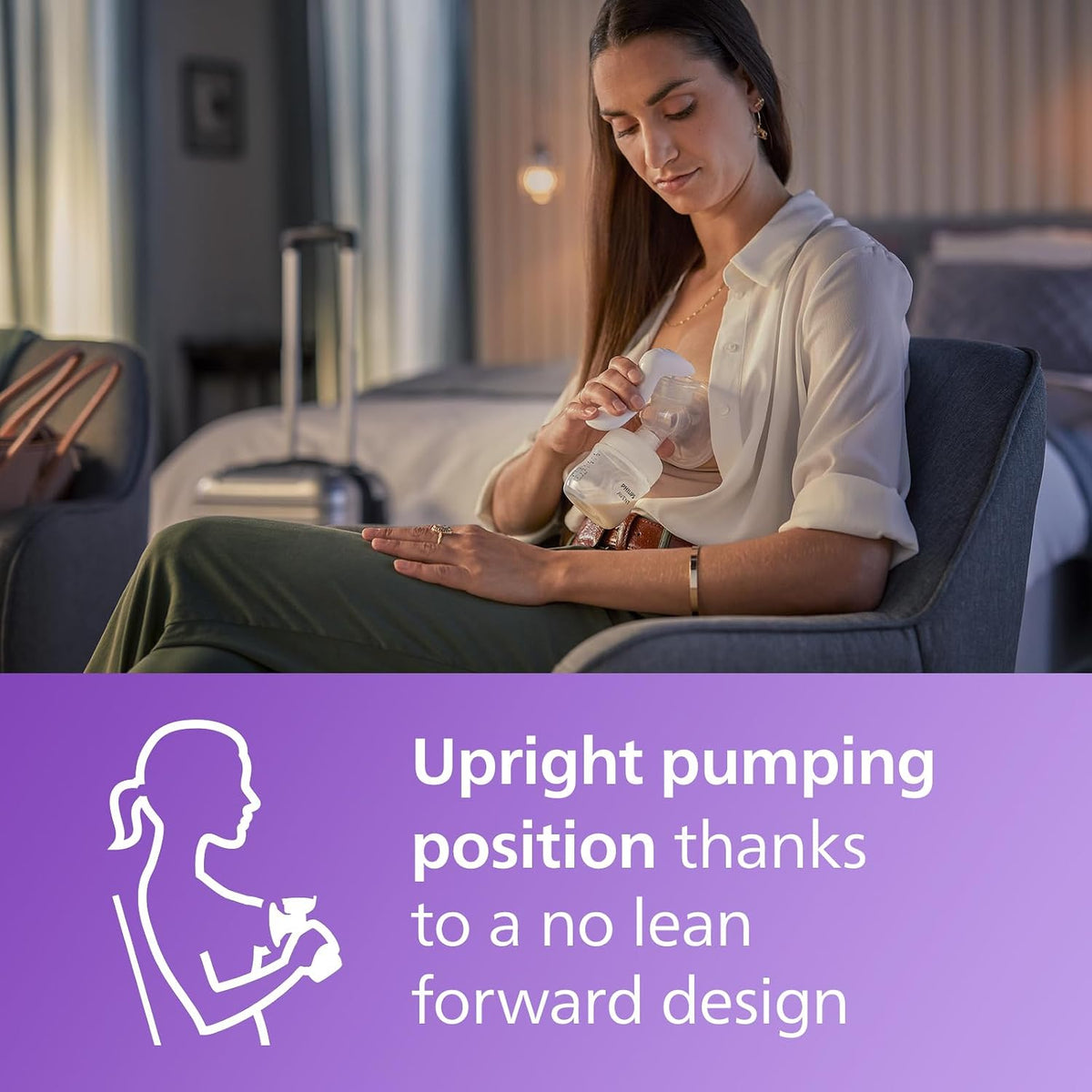 Philips Avent Extractor de leche manual, bombeo fácil con tecnologí...