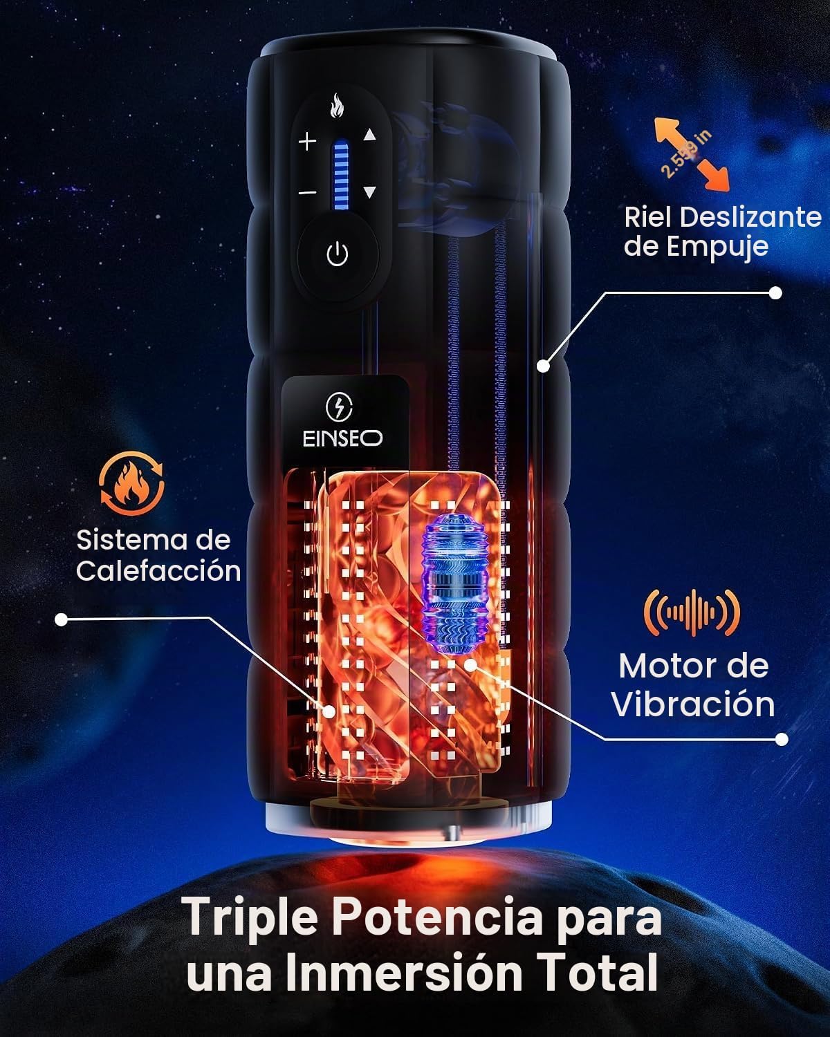 EINSEO Masturbador masculino juguete sexual para hombres, motor sin...