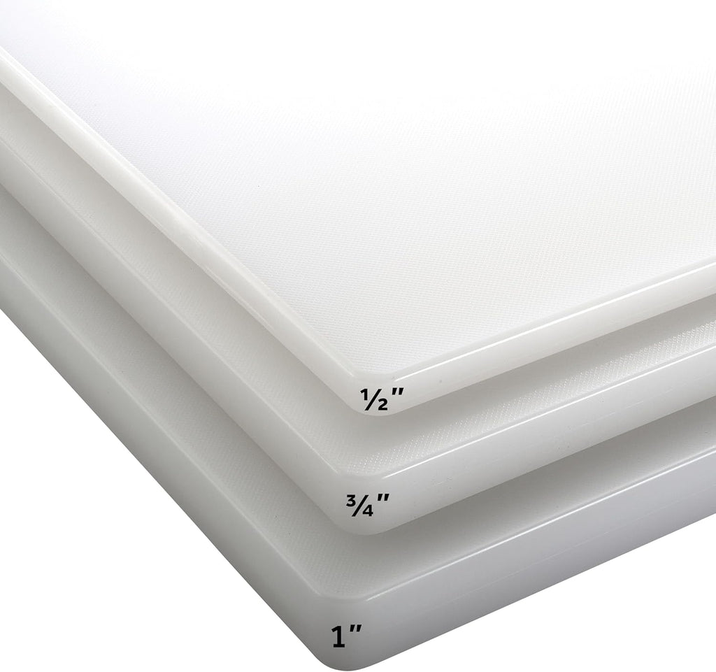 Winco Tabla de cortar, 18 x 24 x 1\/2 pulgadas, color blanco, 18...