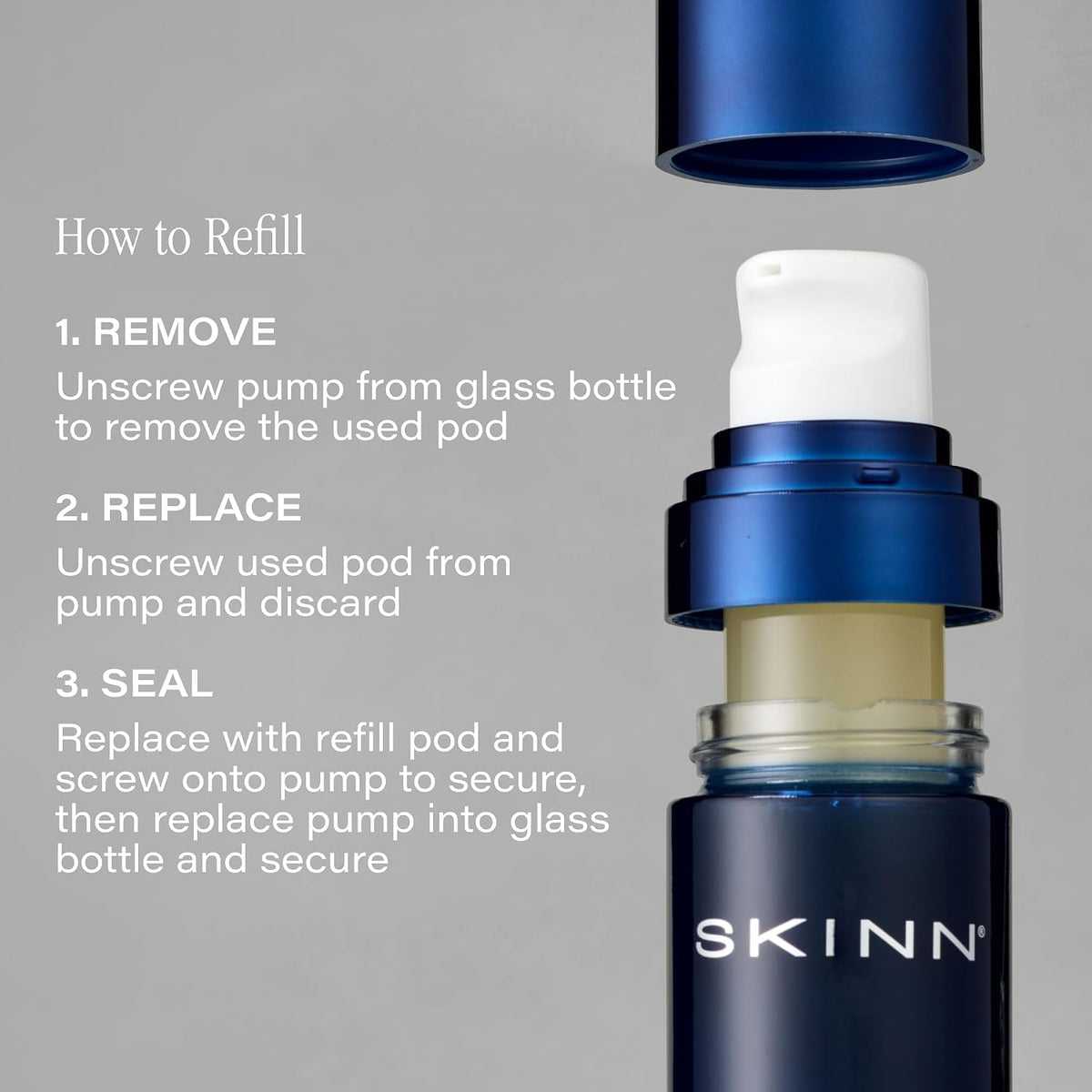 SKINN Age Reset Serum Intensive - Paquete de repuesto de suero faci...