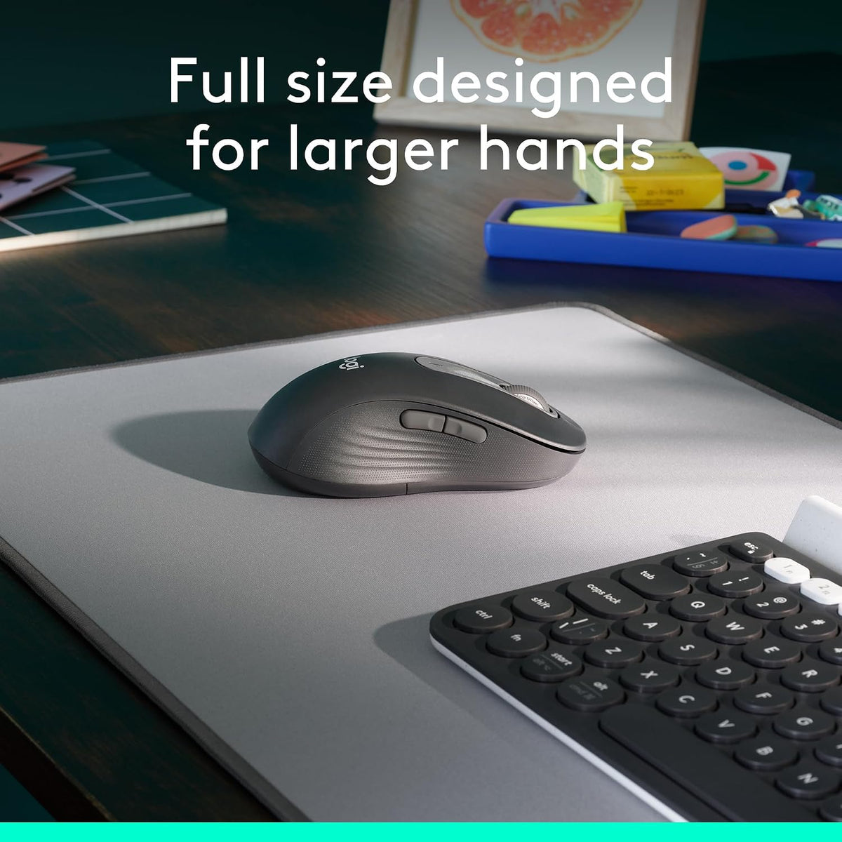 Logitech Ratón inalámbrico de tamaño completo Signature M650 L para...
