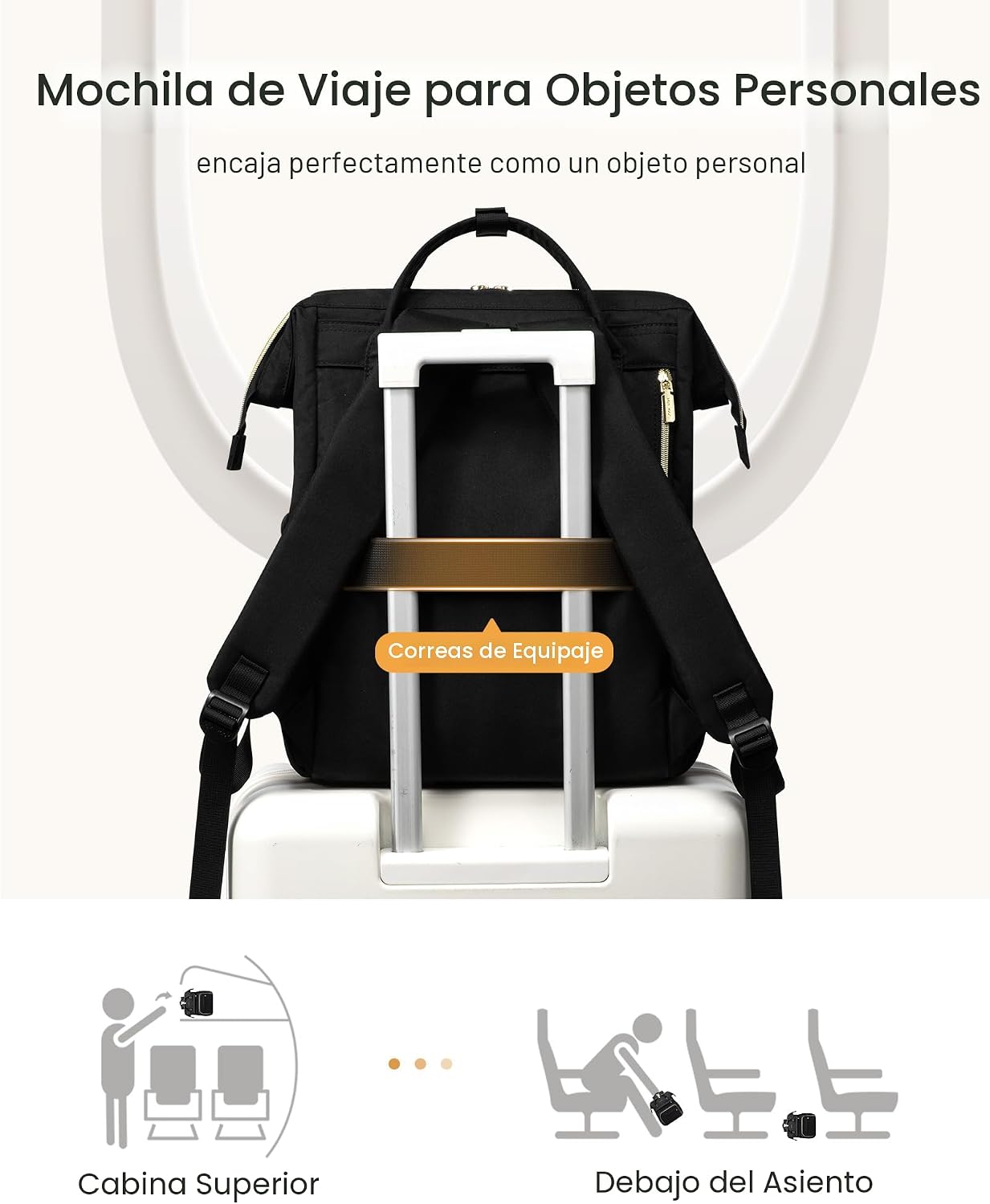 LOVEVOOK - Mochila de computadora portátil para mujer con bolsillo...