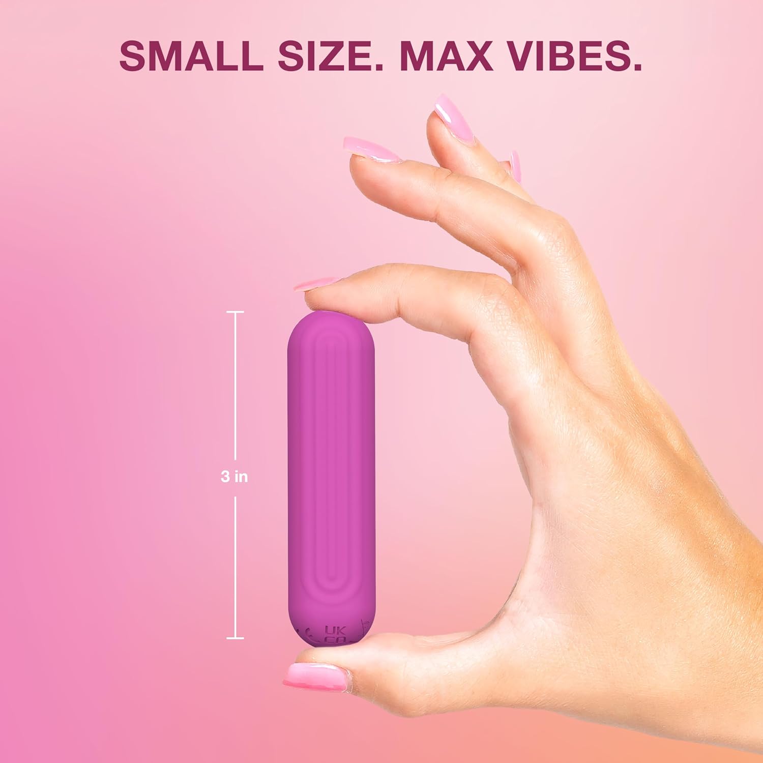 plusOne Bala vibratoria impermeable y recargable, rosa oscuro | Mas...