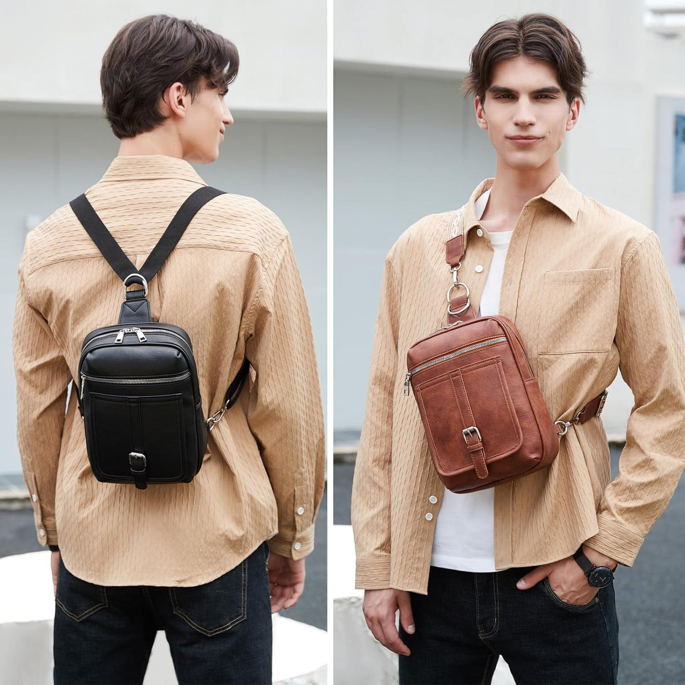 MYHOZEE Mini bolso de pañales cruzado pequeño bolso de pañales con...