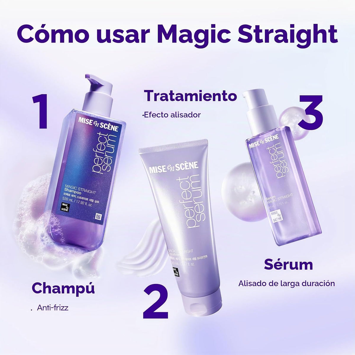 Mise En Scene Magic Straight Perfect Serum - Suero alisador de cabe...