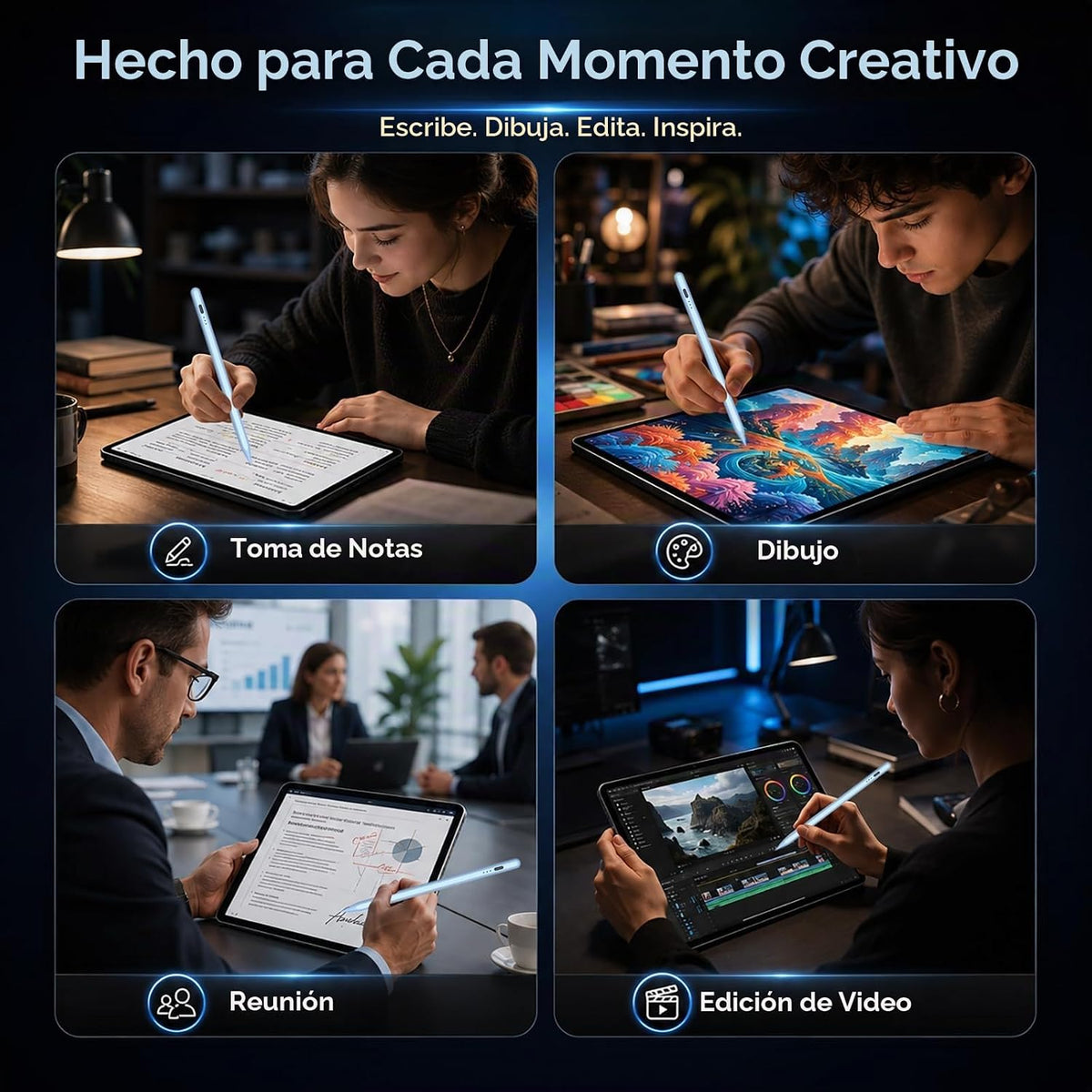 HATOKU Stylus Pen para Apple iPad 2018-2026 para tomar notas y dibu...