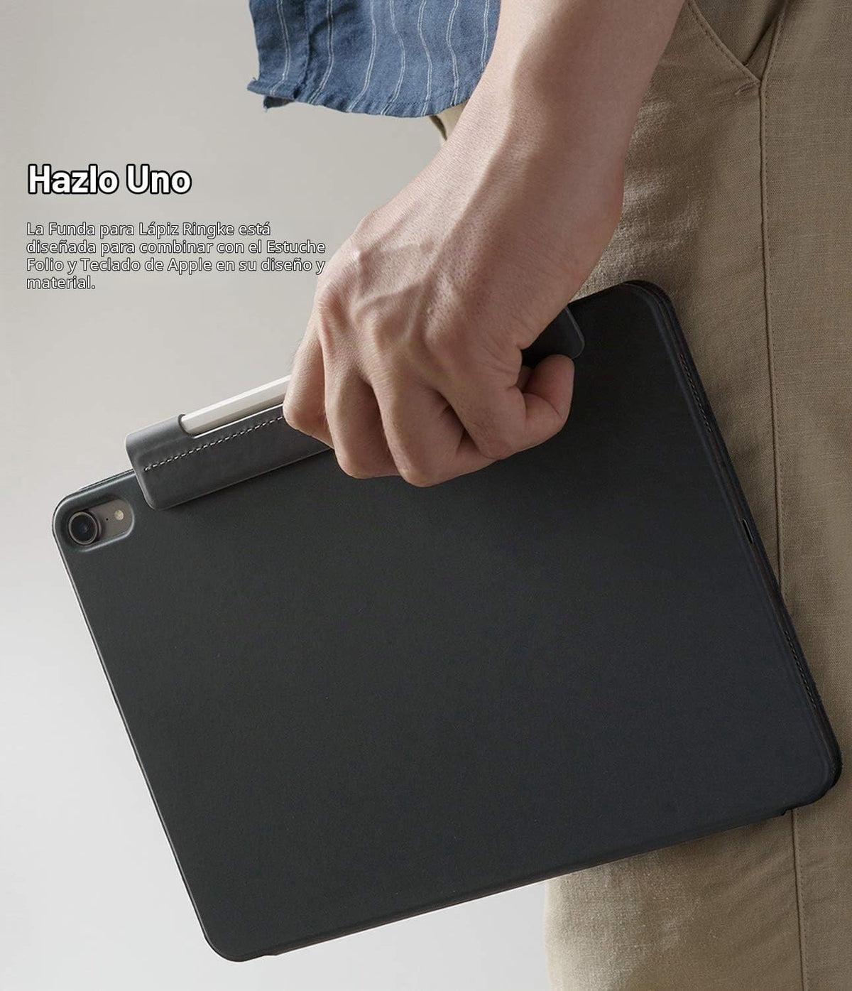 Ringke Funda para bolígrafo, color gris carbón, diseñada para Apple...