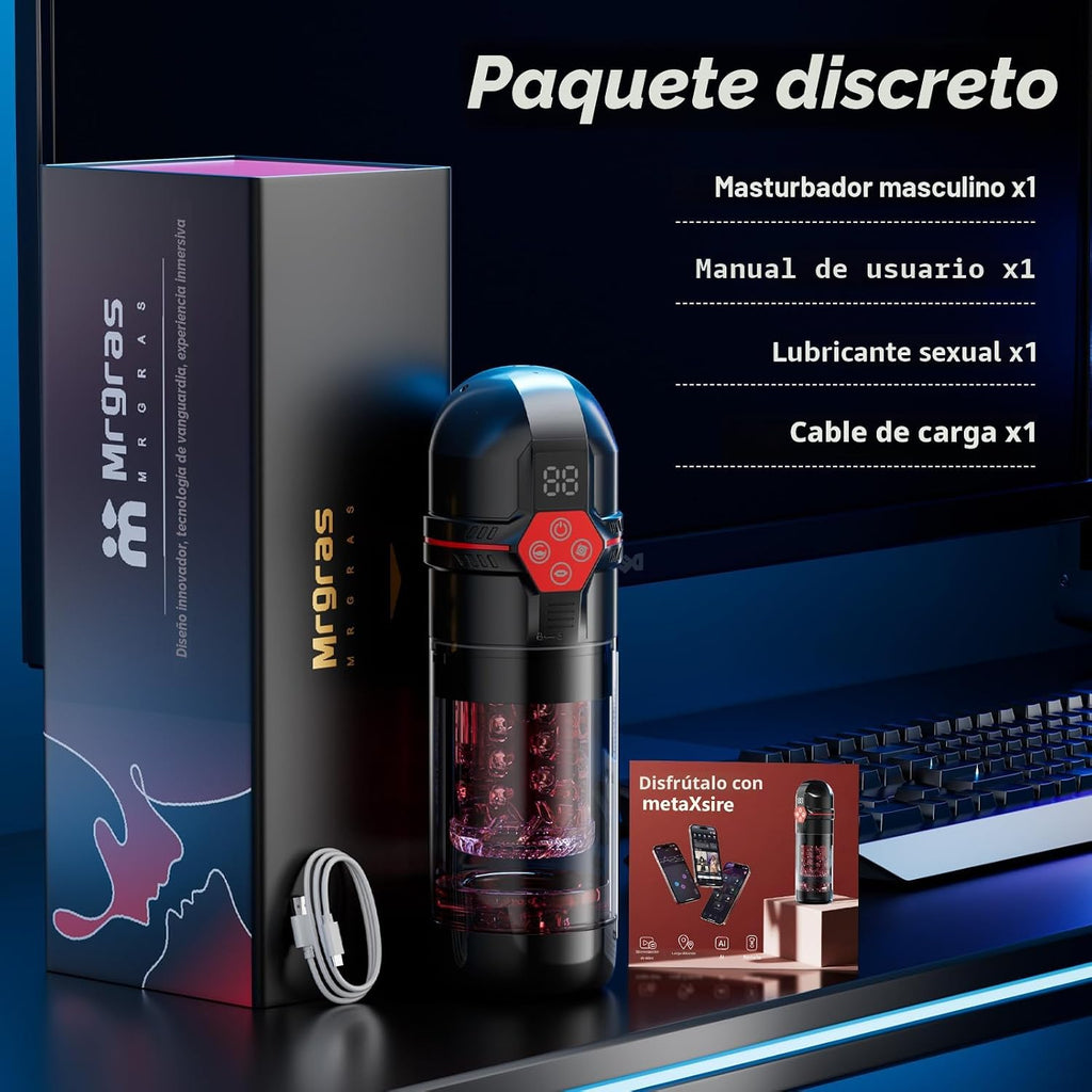 Mrgras Bomba de pene masturbador masculino \u2013 AI Sync Juguetes...