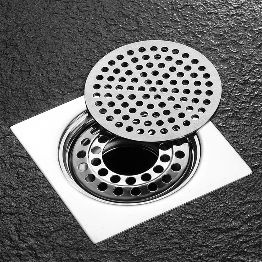 Queenbox Atrapasador de pelo de acero inoxidable de 3.1 pulgadas, t...