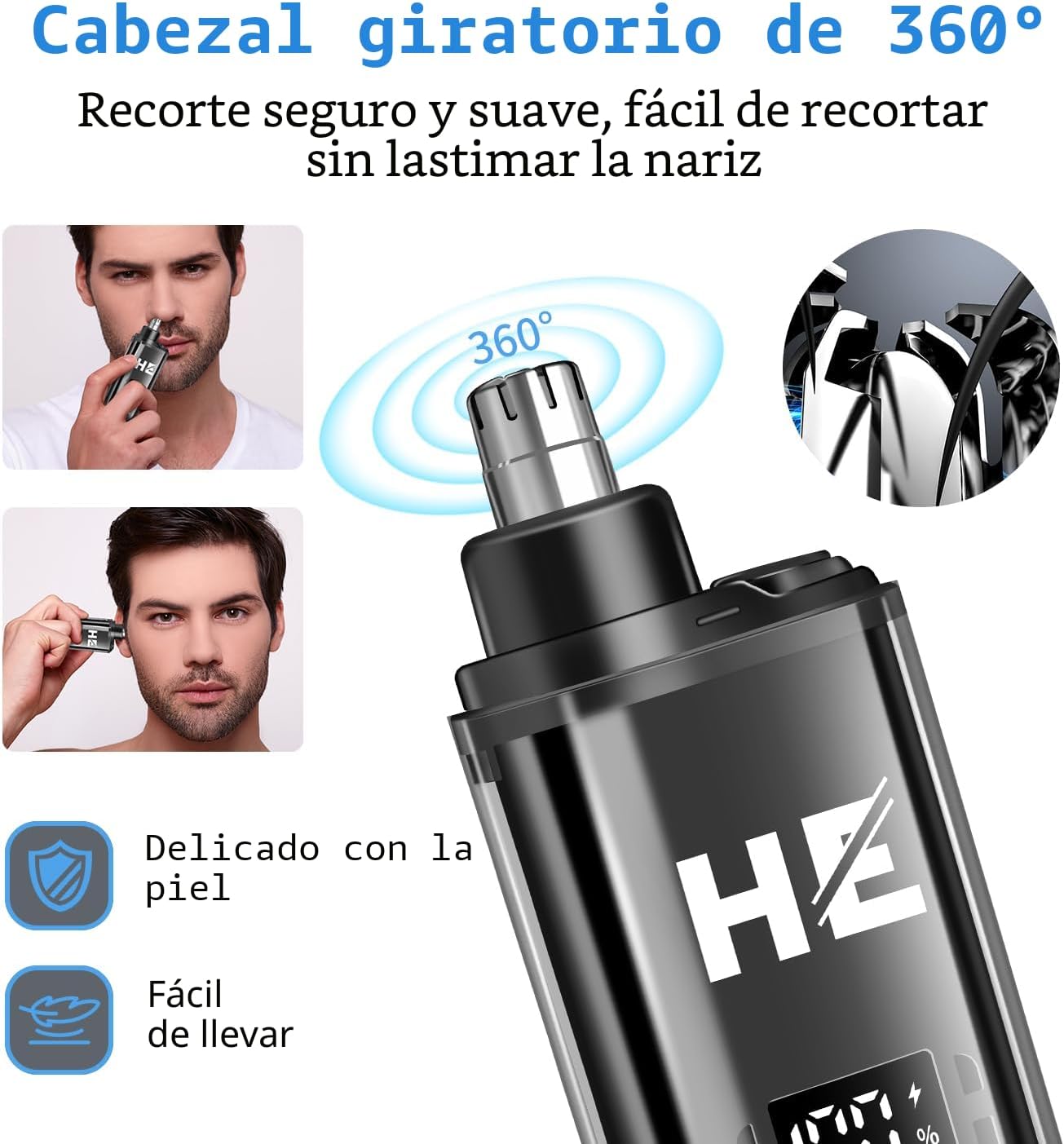 HIENA PRO Cortapelo Profesional para Hombres, Cortapelo Inalámbrico...