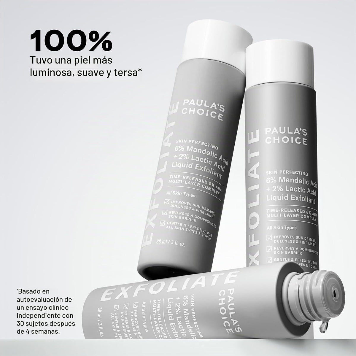 Paula's Choice 6% de ácido mandélico + 2% exfoliante de ácido l...