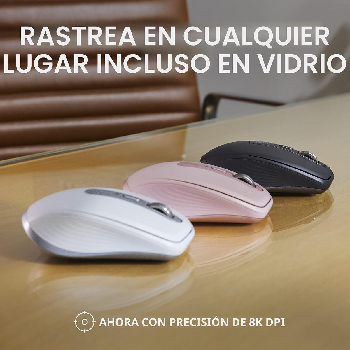 Logitech MX Anywhere 3S Ratón Inalámbrico Compacto Desplazamiento R...