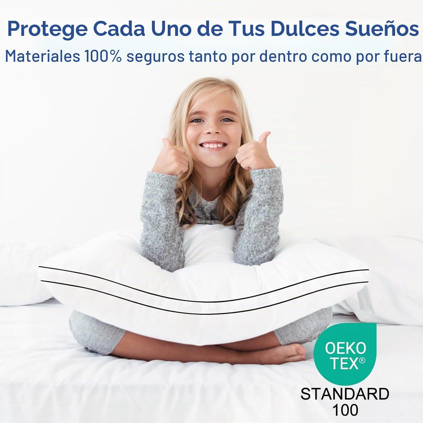 Almohadas Premium de Tamaño Queen, Juego de 2, Almohadas de Cama de...