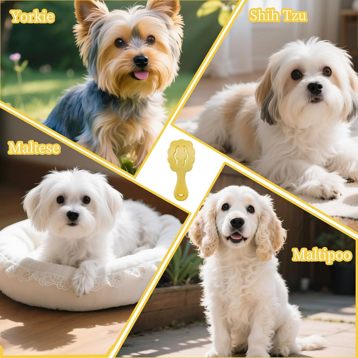 Cepillo para cachorros de cerdas suaves en forma de nube, diseño de...