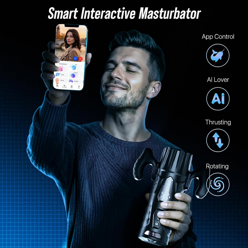 EINSEO Masturbador masculino Juguetes sexuales para hombres AI Inte...