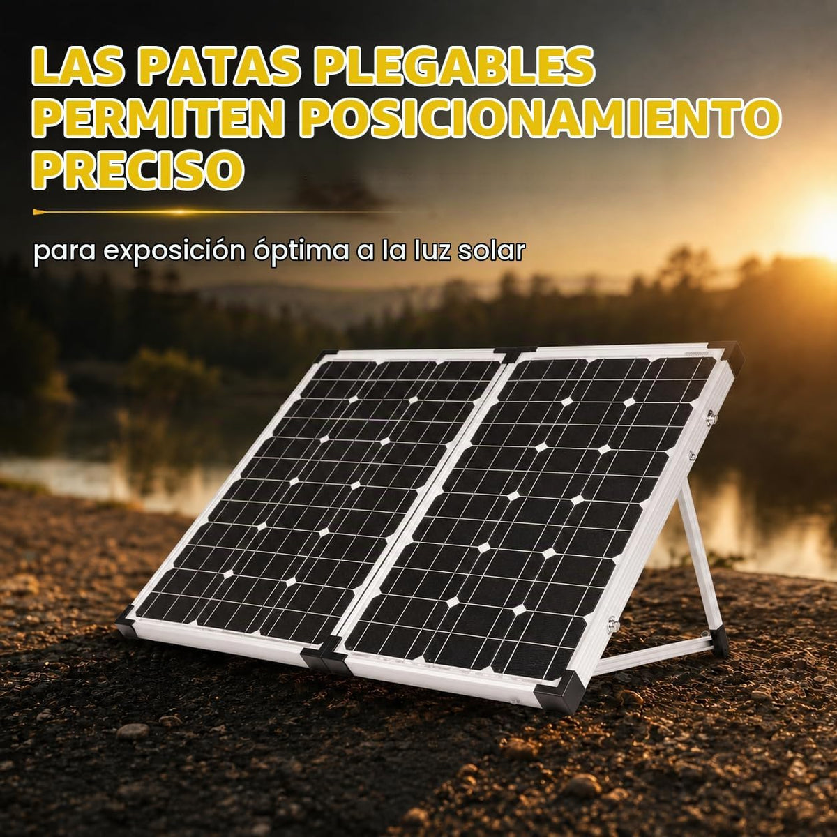 Go Power! GP-PSK-80 kit solar portátil plegable de 80W con controla...