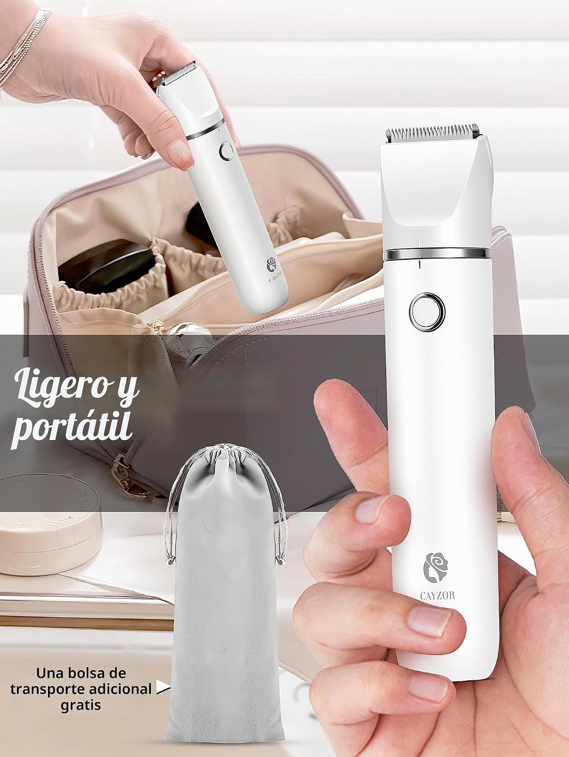 Kit de recortadora y afeitadora de bikini Cayzor para mujer - 2 en...