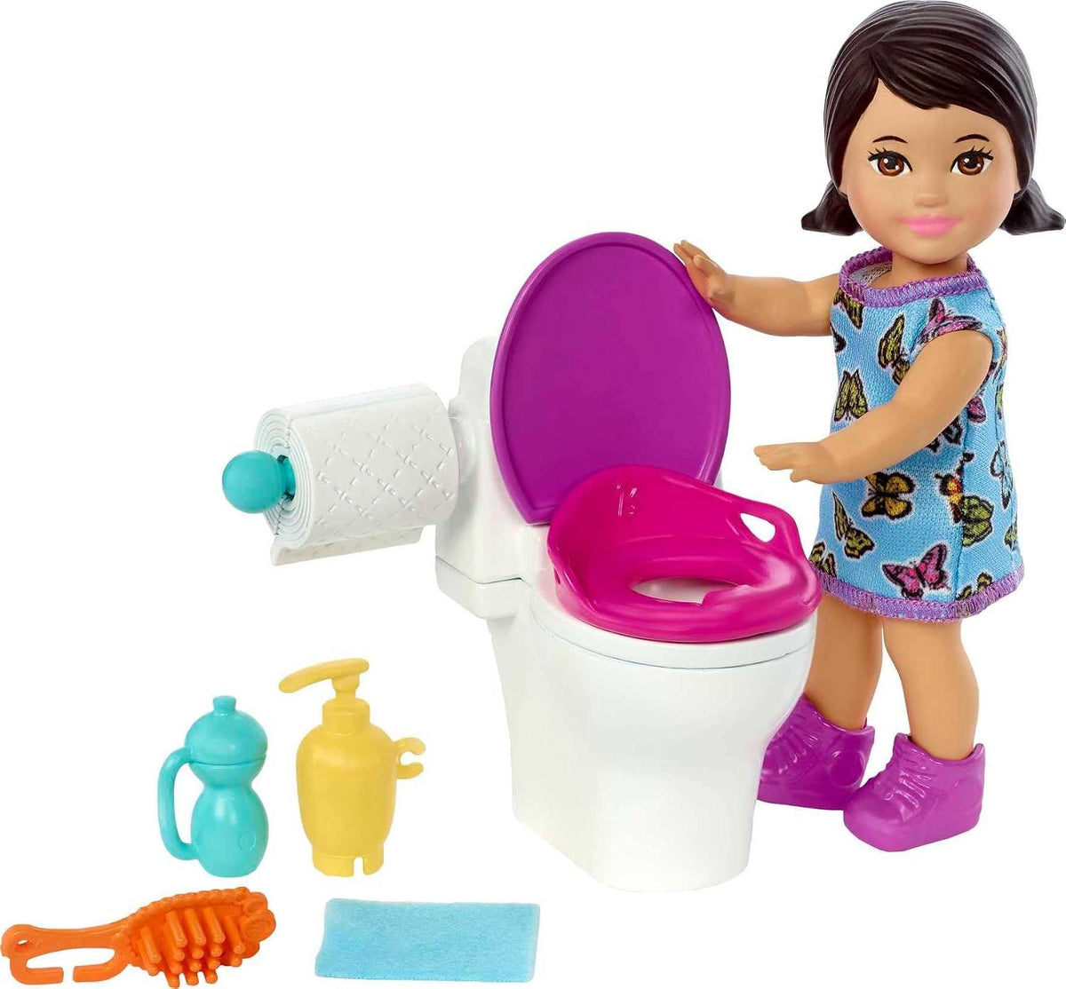 Barbie Skipper Babysitters Inc Juego con muñeca morena | en Vestido...