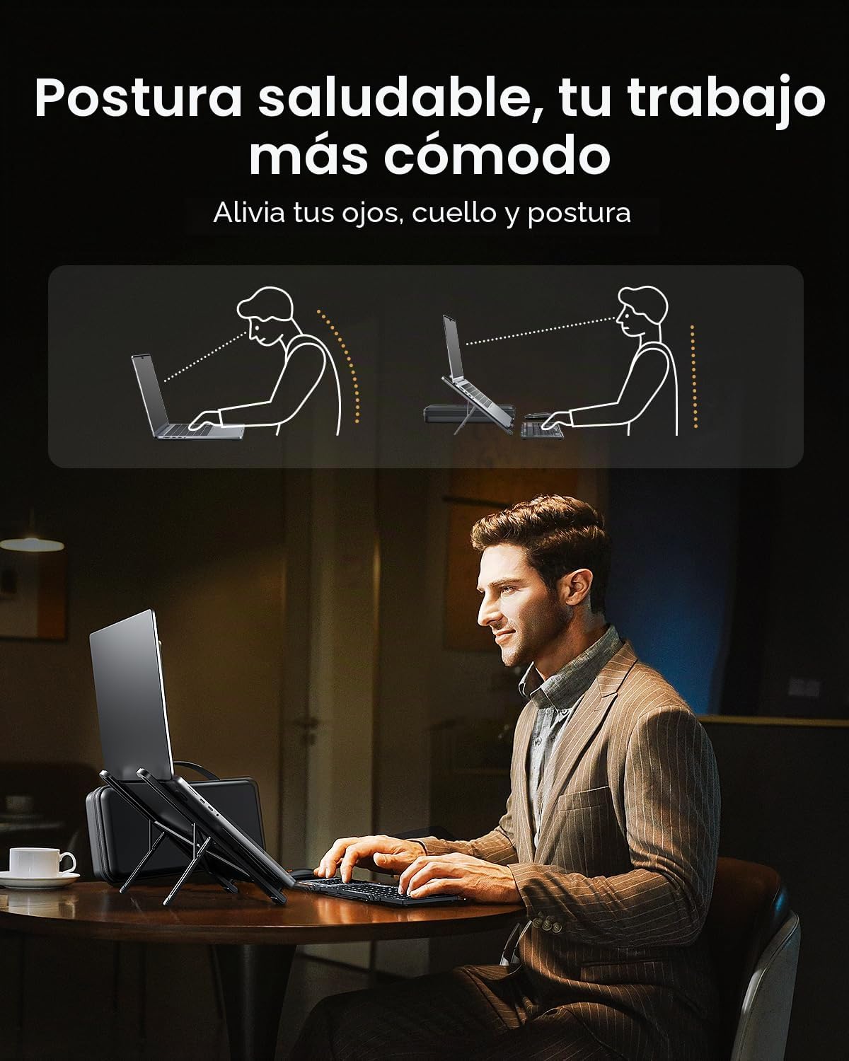 ProtoArc Combo de Teclado y Mouse Plegable, XKM01 CaseUp Teclado y...