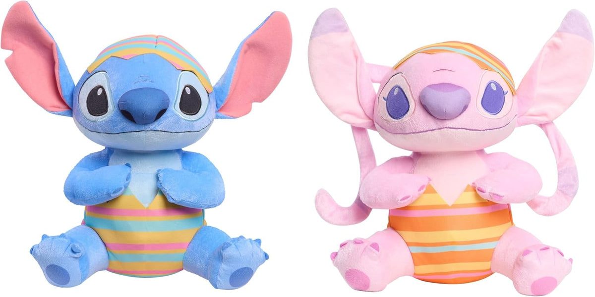 Disney Stitch - Peluche suave de Pascua en mameluco y sombrero de h...