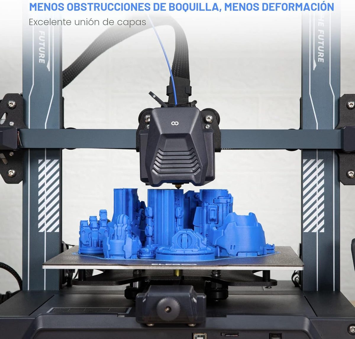 ELEGOO Filamento PLA para impresora 3D de 0.07 in, multicolor, 22 l...