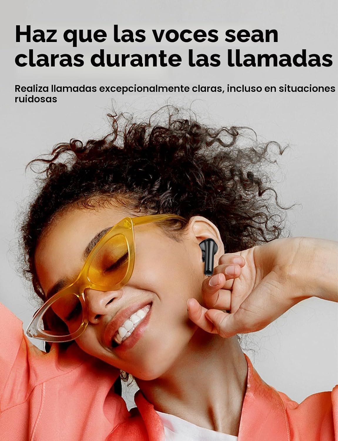 Auriculares inalámbricos, auriculares de bajos profundos de alta fi...