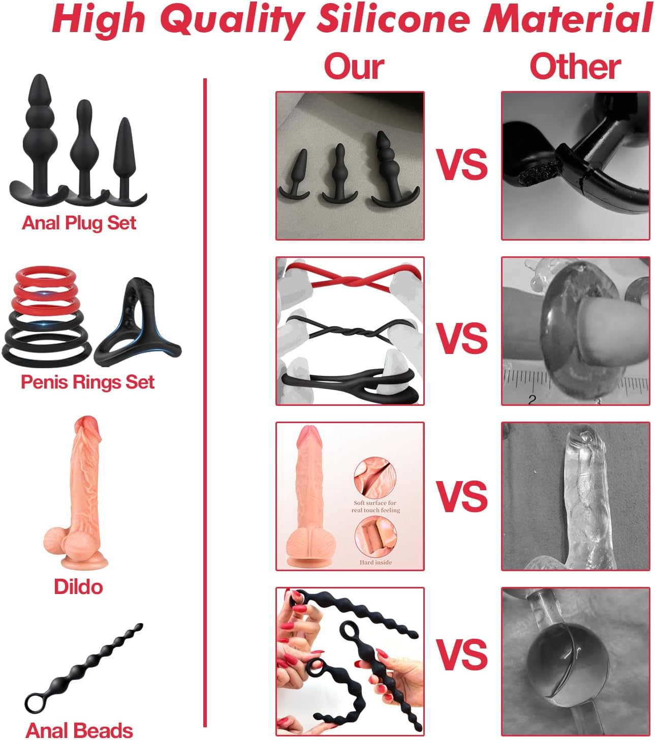 Juguetes sexuales, restricciones BDSM, consolador, kit de 36 piezas...