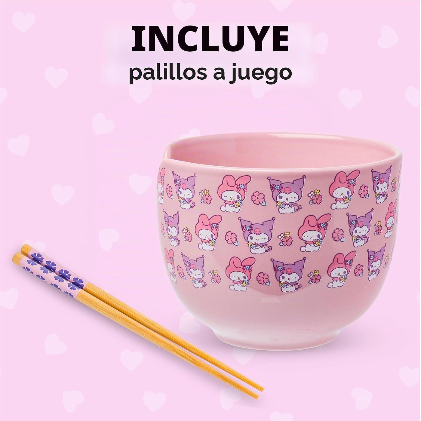 Silver Buffalo Sanrio Hello Kitty y sus amigos My Melody y Kuromi -...