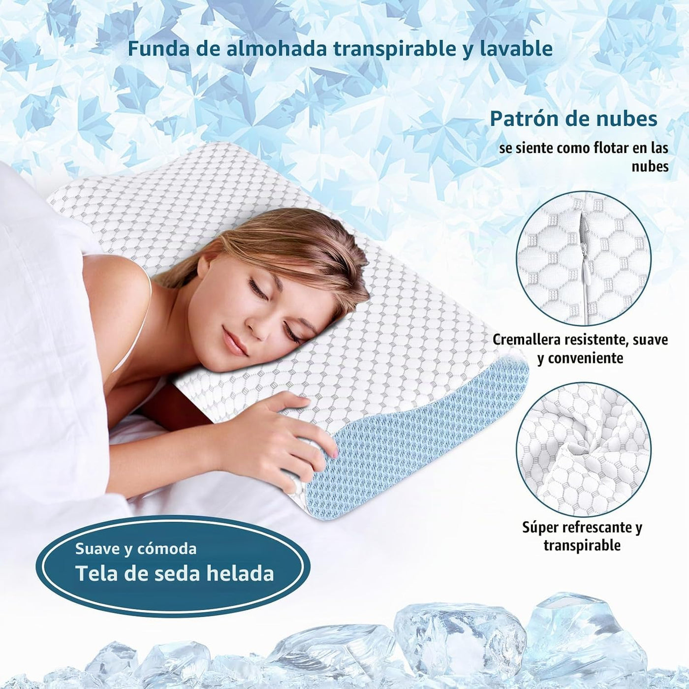 Almohada Cervical para el Cuello para Alivio del Dolor - Almohadas...