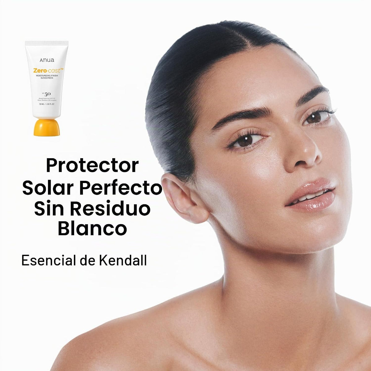 Anua Protector solar hidratante Zero-Cast SPF 50, 1.69 fl oz | Prot...