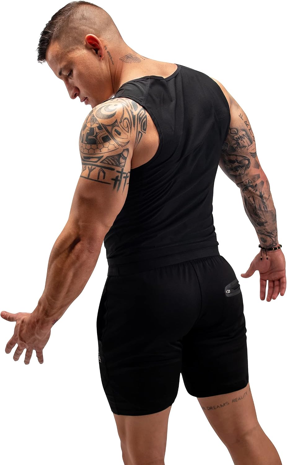 FUXERT Chaleco de sauna para hombre, camiseta sin mangas para entre...