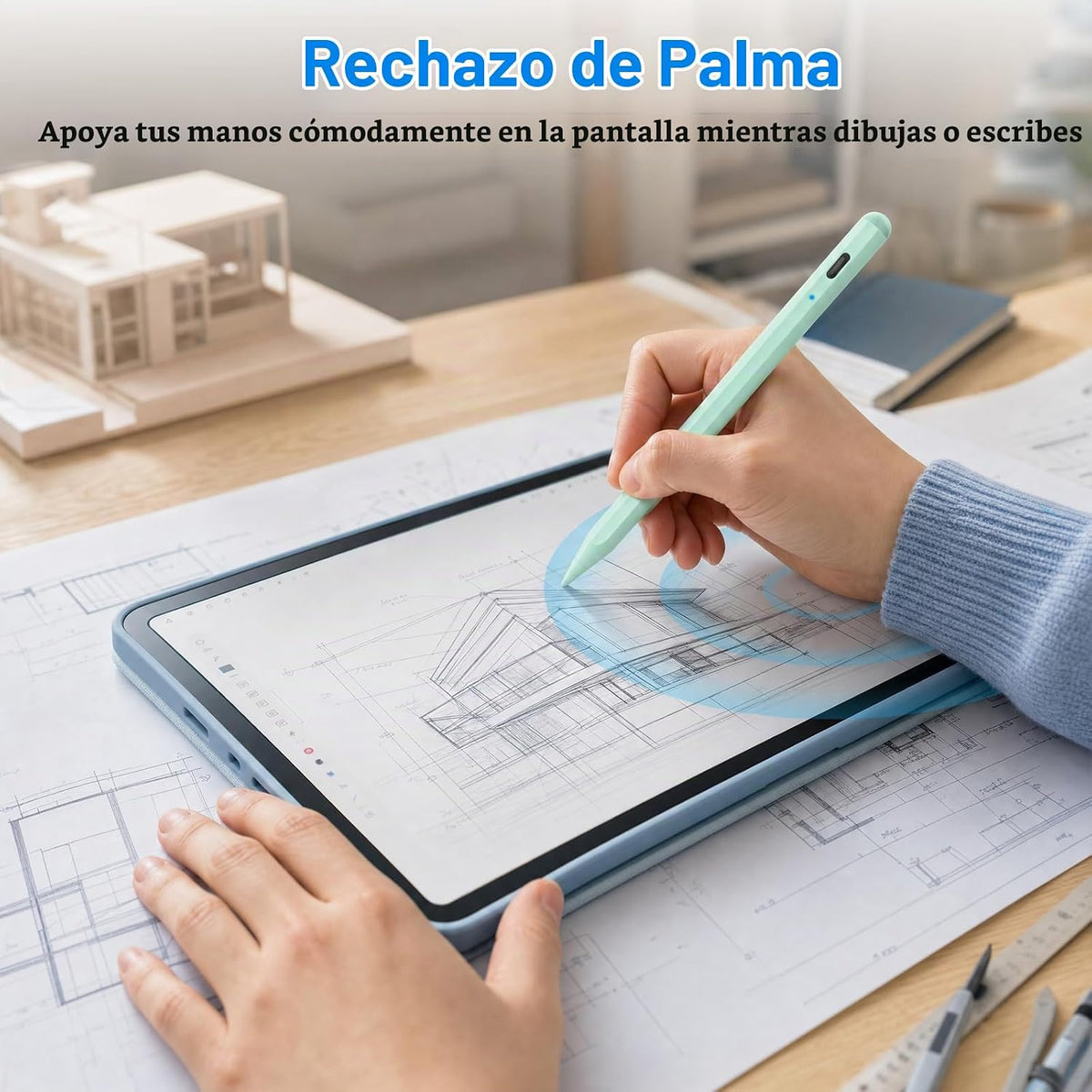 BLEBLE Lápiz óptico para iPad 2018-2026, lápiz de carga rápida para...