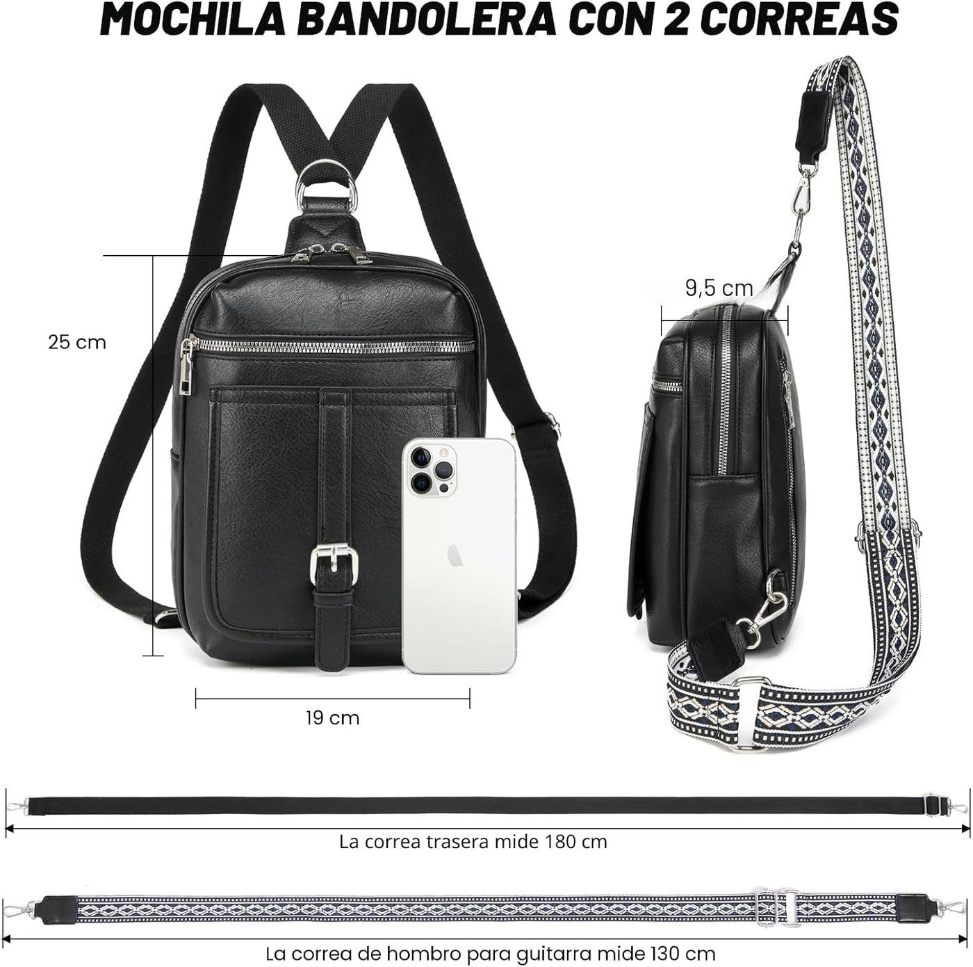 MYHOZEE Mini bolso de pañales cruzado pequeño bolso de pañales con...