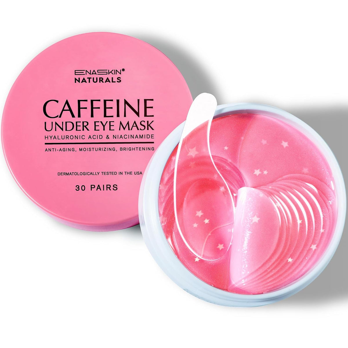 Parches debajo de los ojos con cafeína Enaskin Naturals para ojeras...