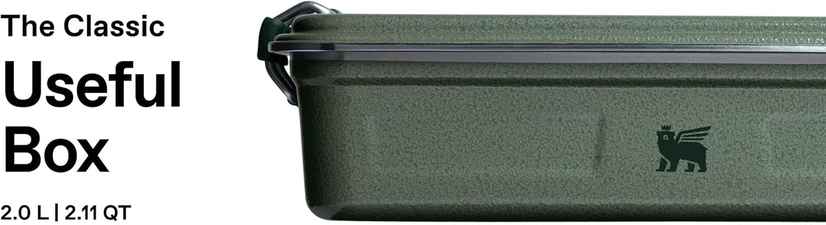 STANLEY Legendary - Lonchera útil (2 litros) (verde Hammertone)