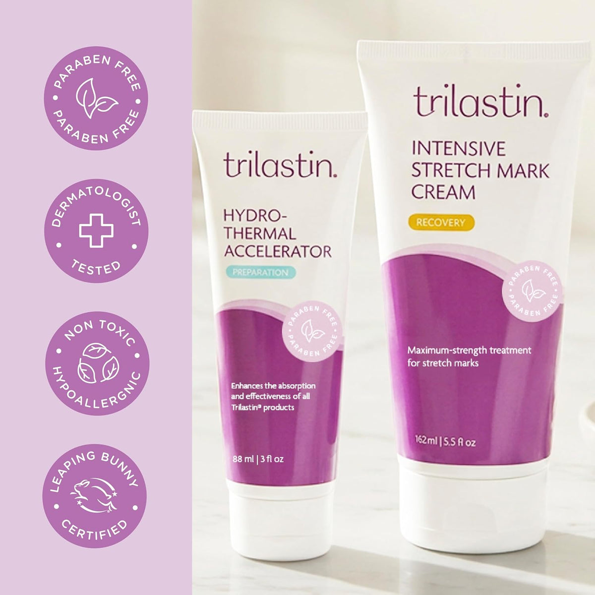 TriLASTIN Crema reafirmante para estrías y acelerador hidrotérmico...